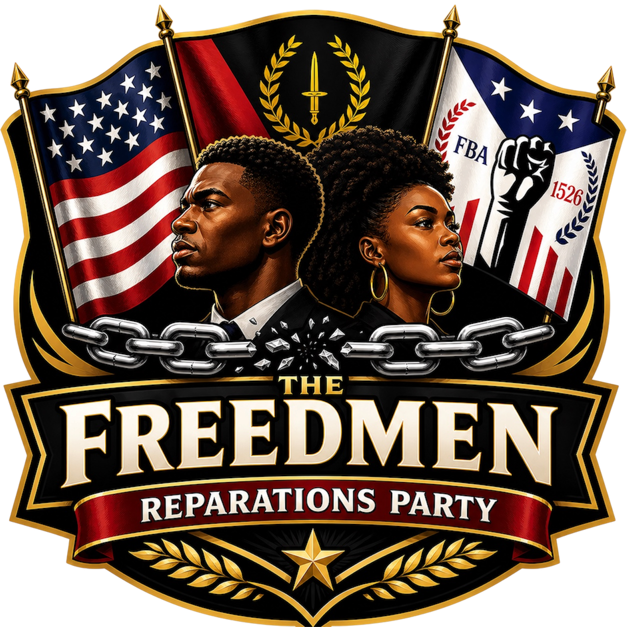 The Freedmen Reparation's Party Merch